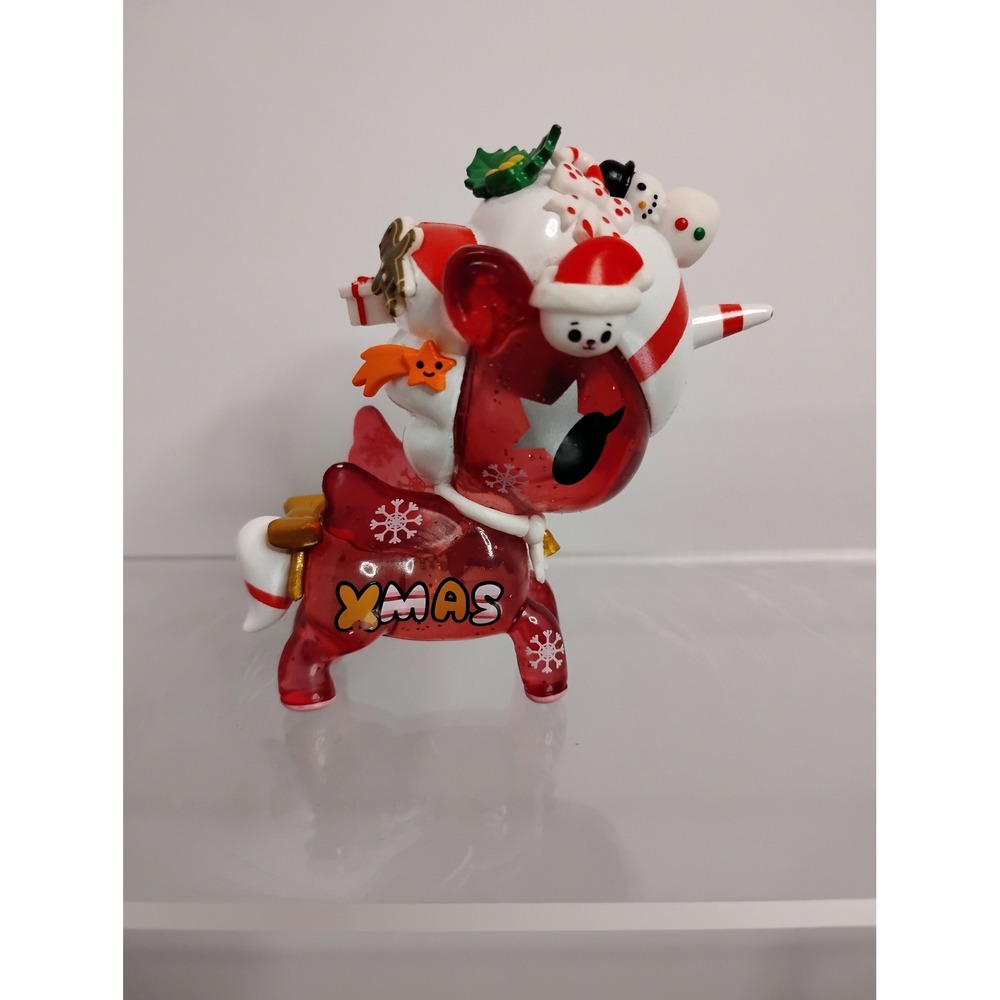 Tokidoki Unicorno Holiday Series Translucent Red Xmas Vinyl Figure 2.75 inch